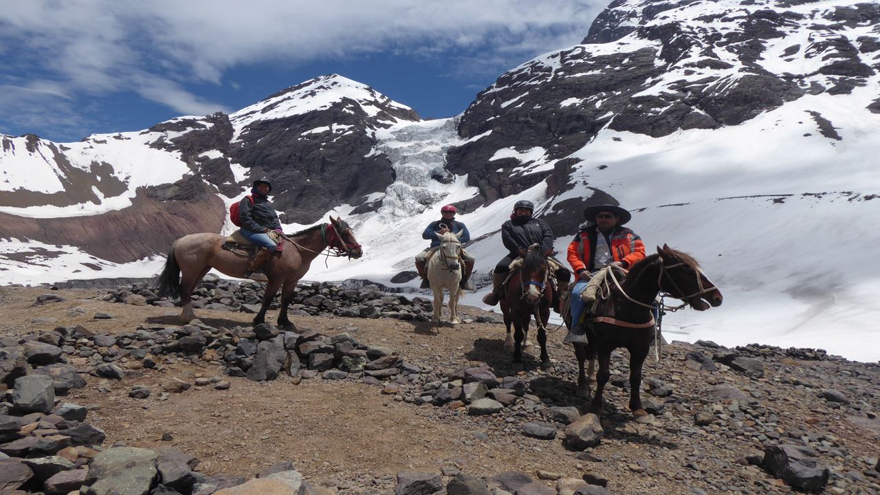 Horseback Riding To The Hanging Glacier, El Morado Glacier (5)